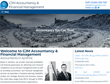 Tablet Screenshot of cjmaccountancy.co.uk